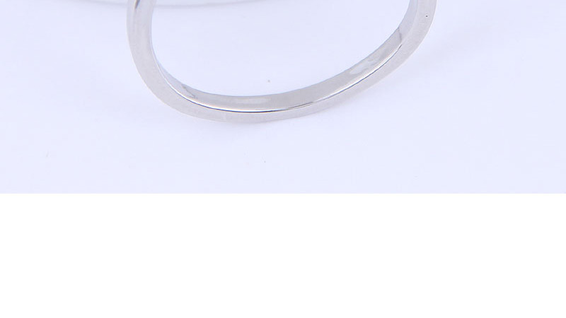 Fashion Silver Inlaid Zircon Cartoon Fish Opening Ring,Rings