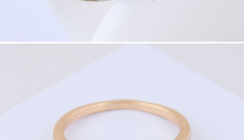 Fashion Gold Inlaid Zircon Angel Love Ring,Rings
