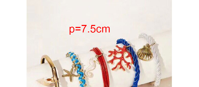 Fashion Color Contrast Shell Seashell Multi-layer Bracelet,Fashion Bracelets