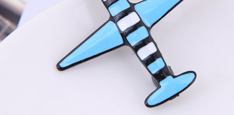Fashion Blue Small Airplane Brooch,Korean Brooches