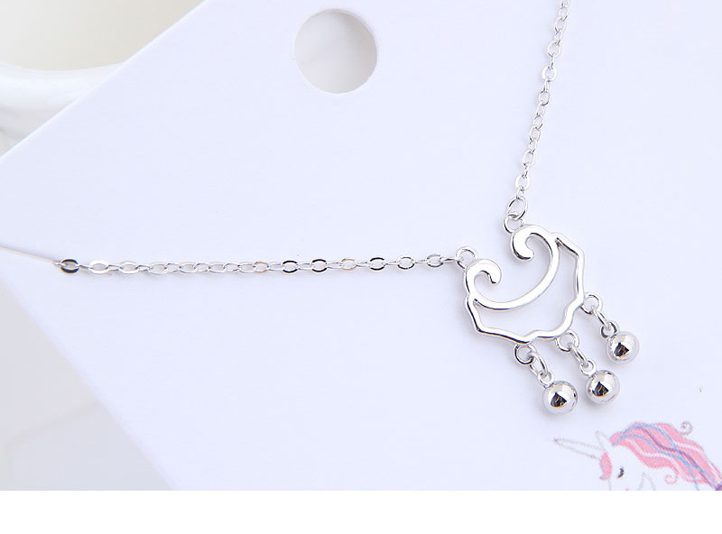 Fashion Silver Copper Plated Gold Long Life Lock Necklace,Necklaces