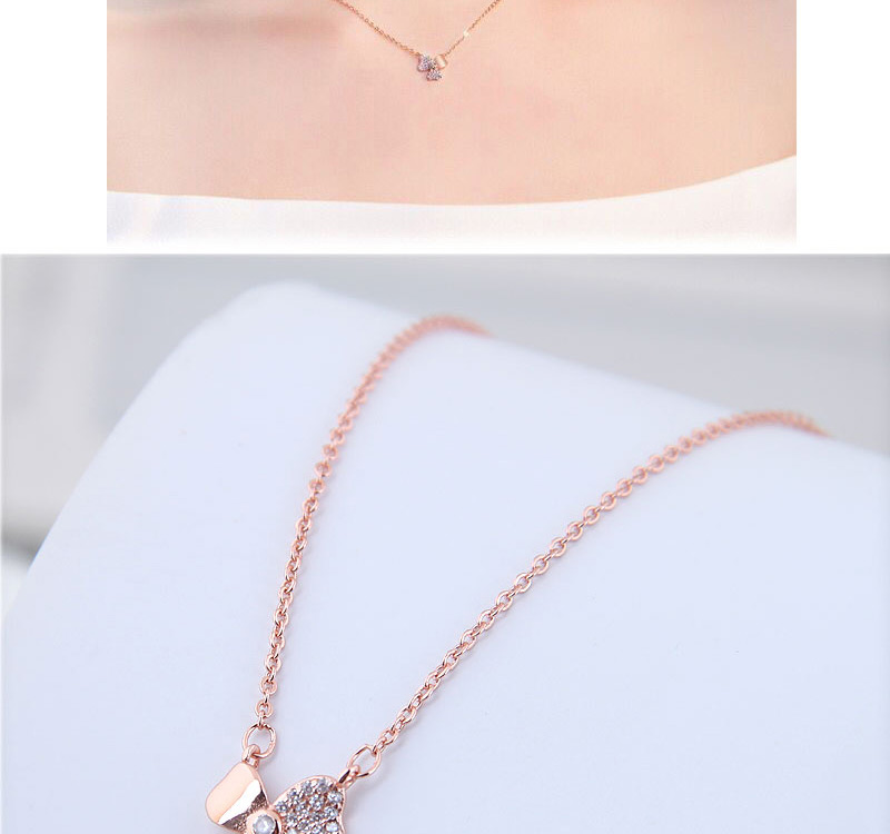 Fashion Silver Copper Plated Real Gold Clover Necklace,Swimwear Plus Size