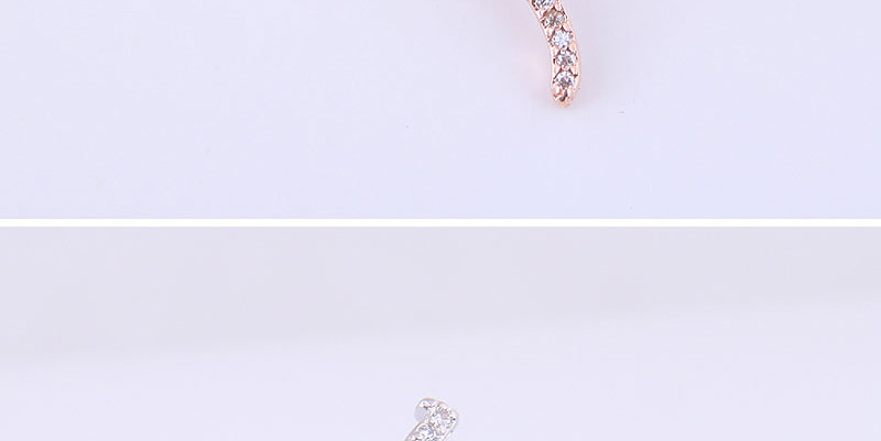 Fashion Gold Compact Flash Drill Ecg Asymmetric Earrings,Stud Earrings