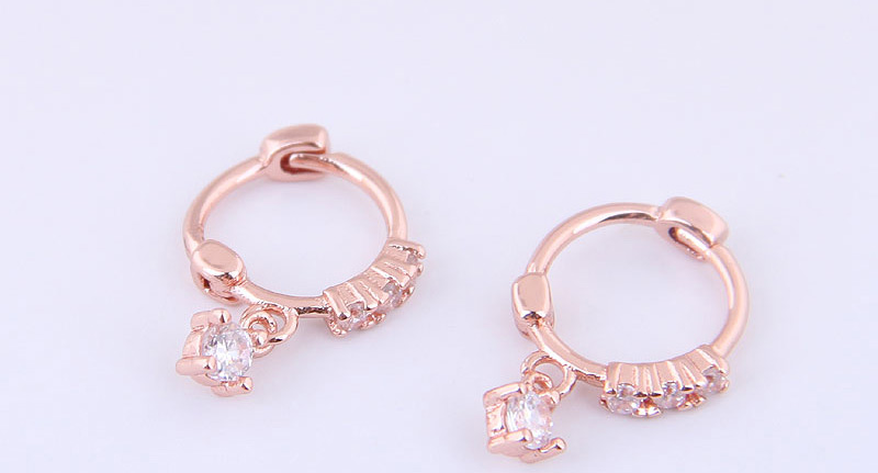 Fashion Gold Shining Zircon Small And Simple Earrings,Drop Earrings