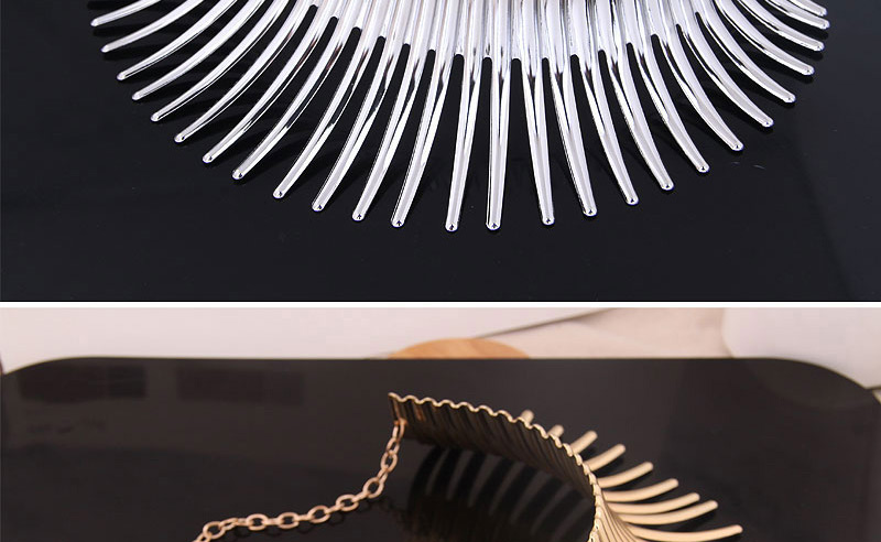 Fashion Gold Metal Mad Battle Hedgehog Styling Collar,Chokers
