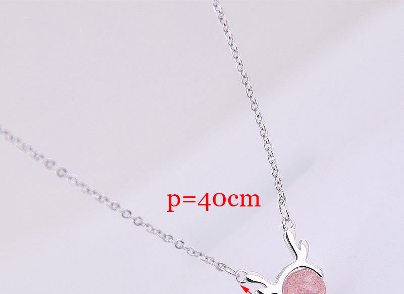 Fashion Silver Copper Plated Gold Deer Necklace,Necklaces