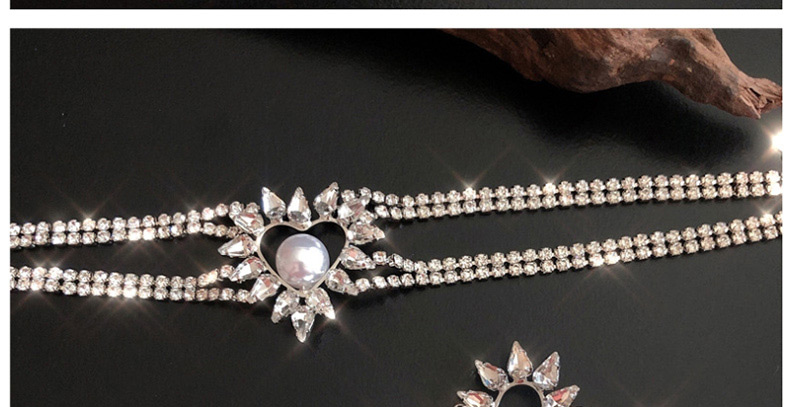 Fashion Necklace Zircon Love Tassel Earrings,Pendants
