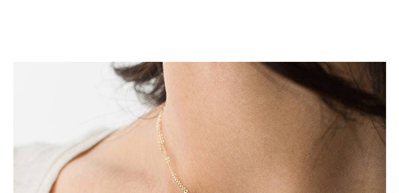 Fashion Gold Crystal Stainless Steel Gold-plated Necklace,Necklaces