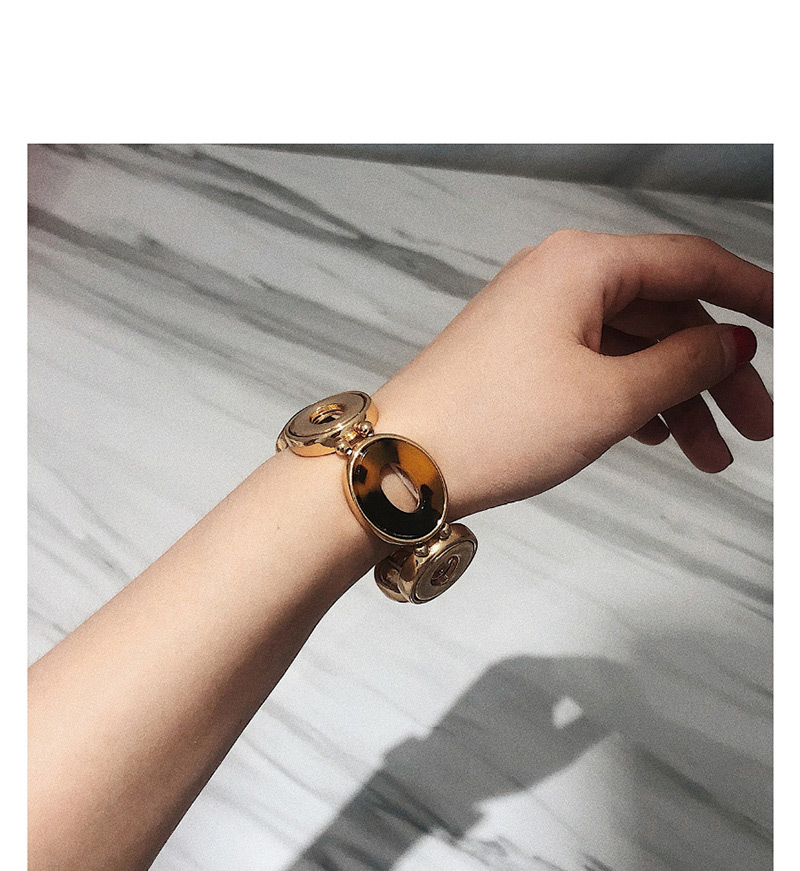 Fashion Gold Elastic Ball Round Geometric Leopard Bracelet,Fashion Bracelets