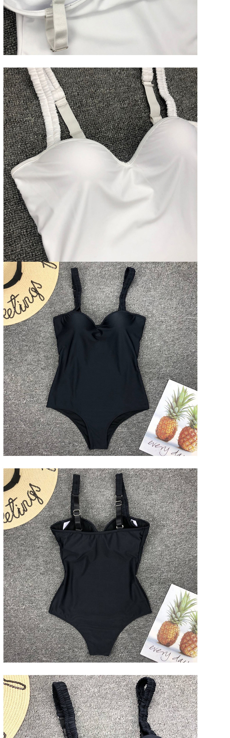 Fashion Green Solid Color Hard Steel Plated One-piece Swimsuit,One Pieces