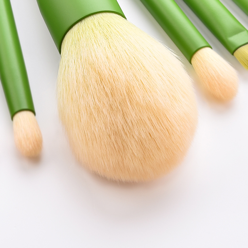 Fashion Green 11 Sticks Green White Hair Makeup Brush,Beauty tools
