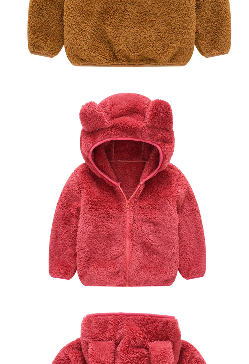 Fashion Red Bear Ear Baby Boy Hoodie Jacket,Kids Clothing