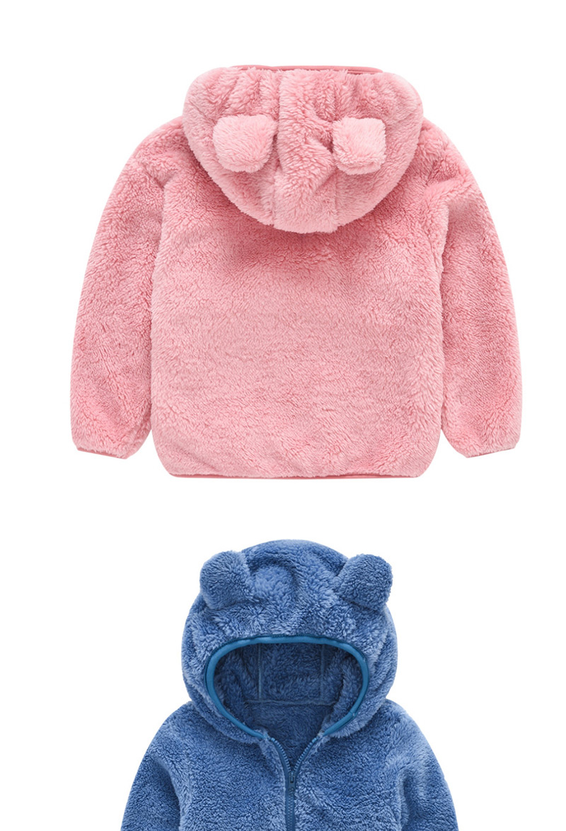 Fashion Blue Bear Ear Baby Boy Hoodie Jacket,Kids Clothing
