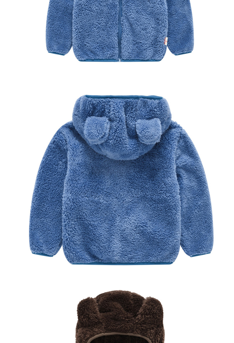 Fashion Blue Bear Ear Baby Boy Hoodie Jacket,Kids Clothing