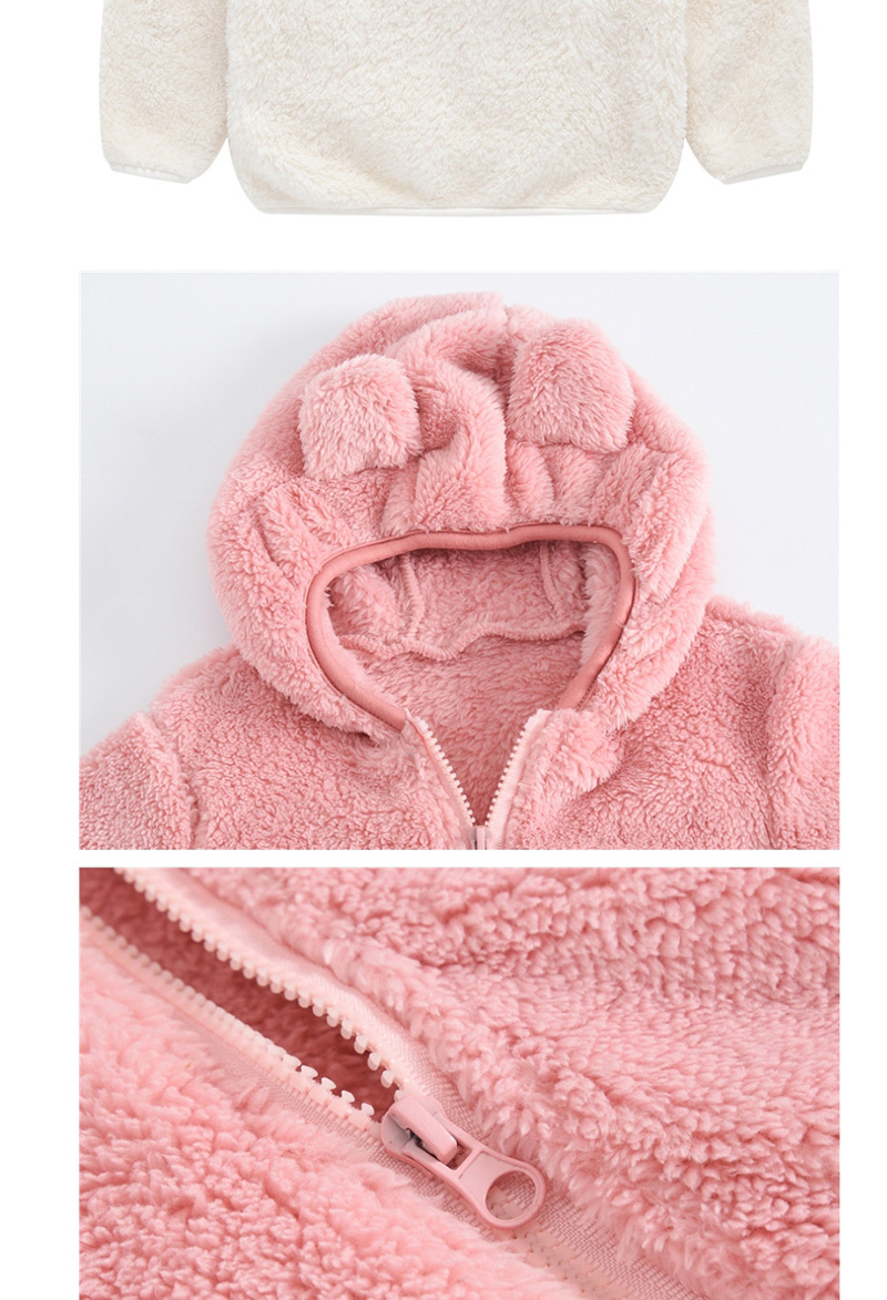 Fashion Pink Bear Ear Baby Boy Hoodie Jacket,Kids Clothing