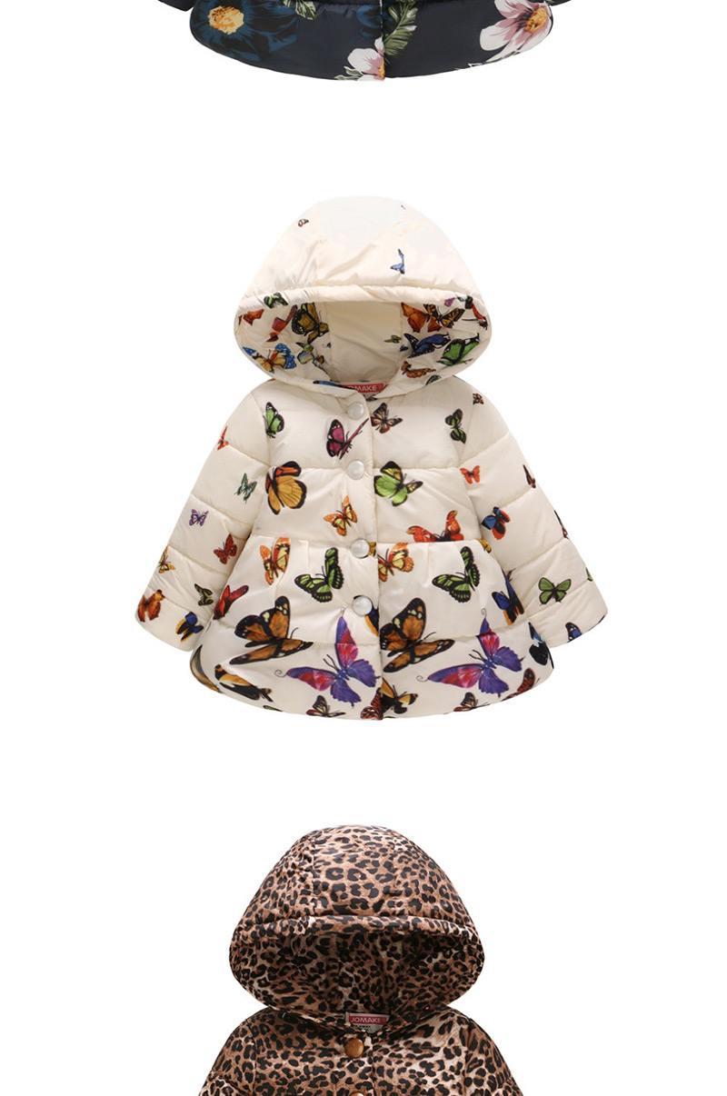 Fashion Foundation Butterfly Printed Button Children