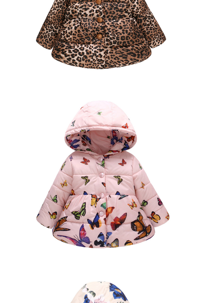 Fashion Midi Butterfly Printed Button Children