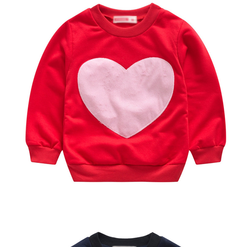 Fashion Red Pink Heart Love Patch Children