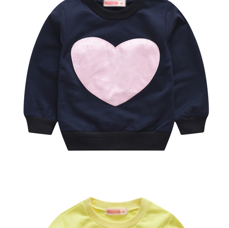 Fashion Gray Pink Heart Love Patch Children