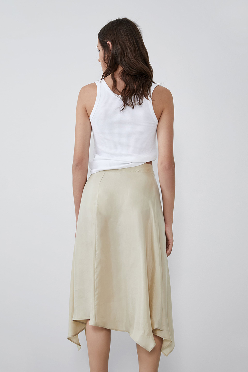 Fashion Khaki Split Skirt,Skirts