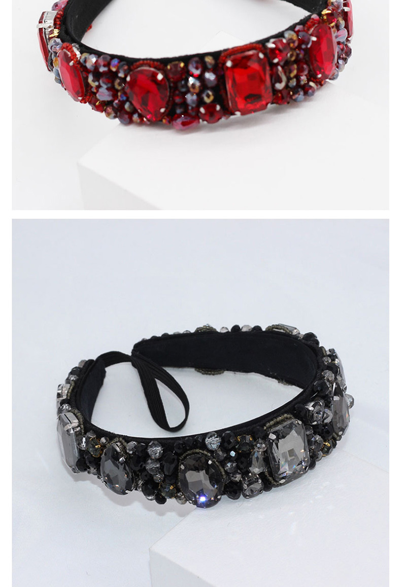 Fashion Black Crystal Gemstone Headband,Head Band