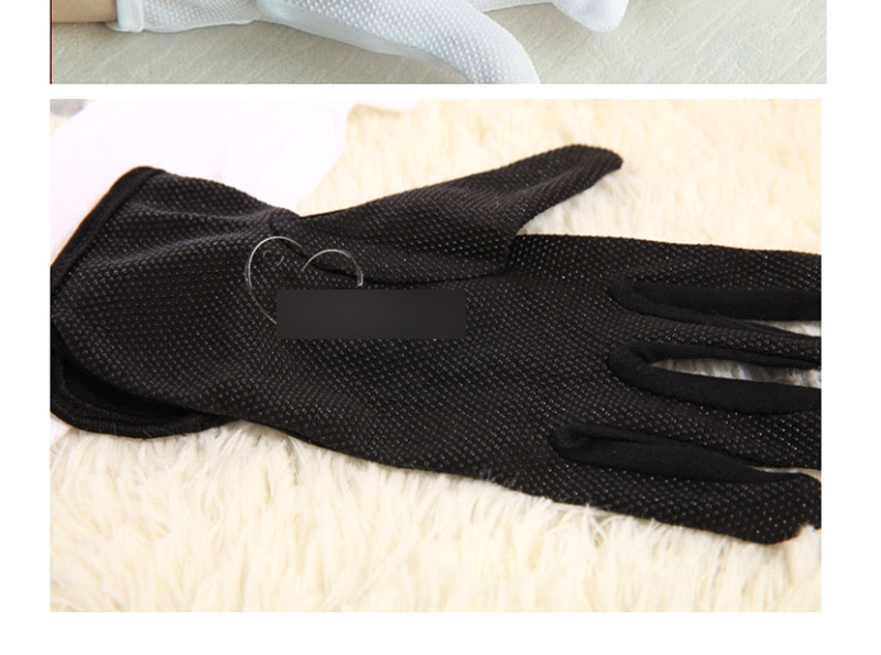 Fashion Black Cotton Dispensing Non-slip Gloves,Full Finger Gloves