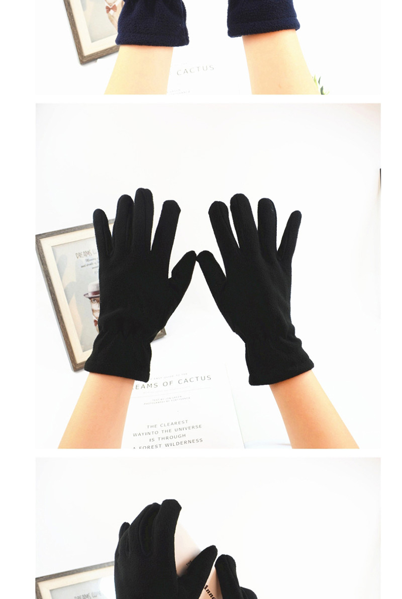 Fashion Gray Imitation Lambskin Gloves,Full Finger Gloves
