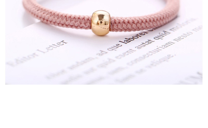 Fashion Pink Gold Bead Ring,Hair Ring