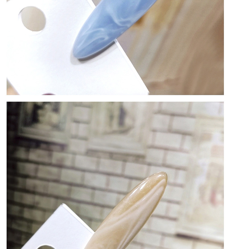 Fashion Khaki Acrylic Water Drop Geometry Duckbill Clip,Hairpins
