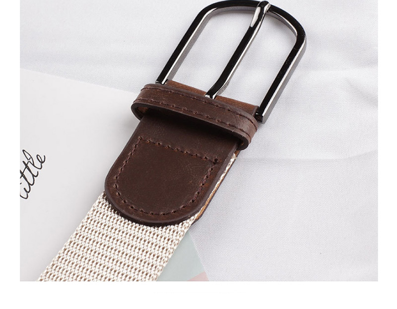 Fashion Light Gray Canvas Buckle Belt For Canvas,Wide belts