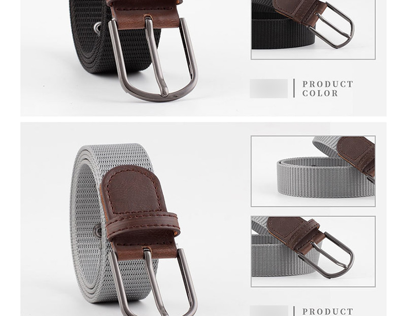 Fashion Beige Canvas Buckle Belt For Canvas,Wide belts