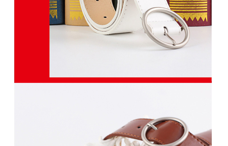Fashion Khaki Round Pin Buckle Wide Belt,Wide belts