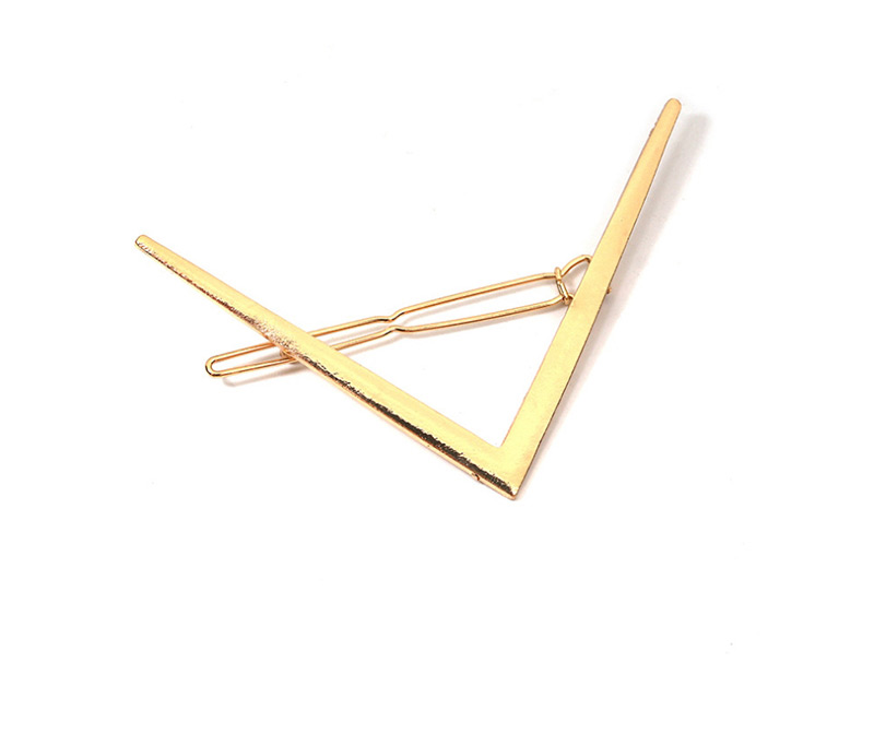 Fashion White Diamond Letter V-shaped Hair Clip,Hairpins