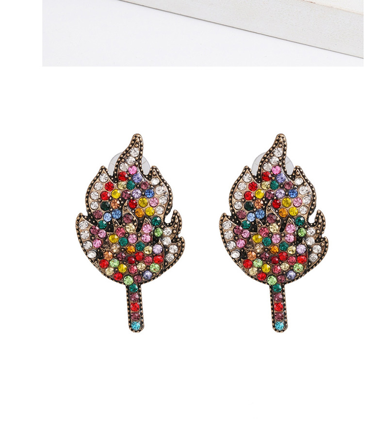 Fashion Color Leaf Stud Earrings,Stud Earrings