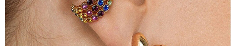 Fashion Gold Alloy Heart Stud Earrings,Hoop Earrings
