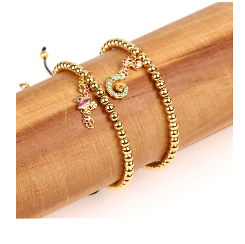 Fashion Seahorse Crab Hippocampus Micro-inlaid Zircon Bracelet,Bracelets