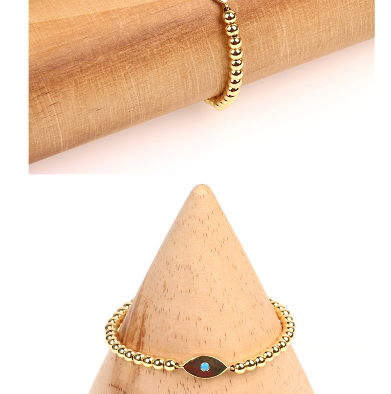 Fashion Gold Zircon Eye Copper Plated Micro Inlay Box Pulling Bracelet,Bracelets