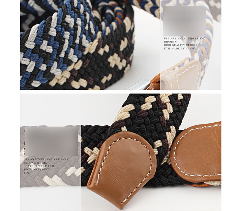 Fashion Brown Tightly Woven Wide Belt,Wide belts