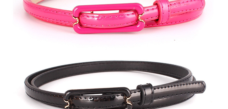 Fashion Baolan Flat Japanese Buckle Wide Belt,Thin belts