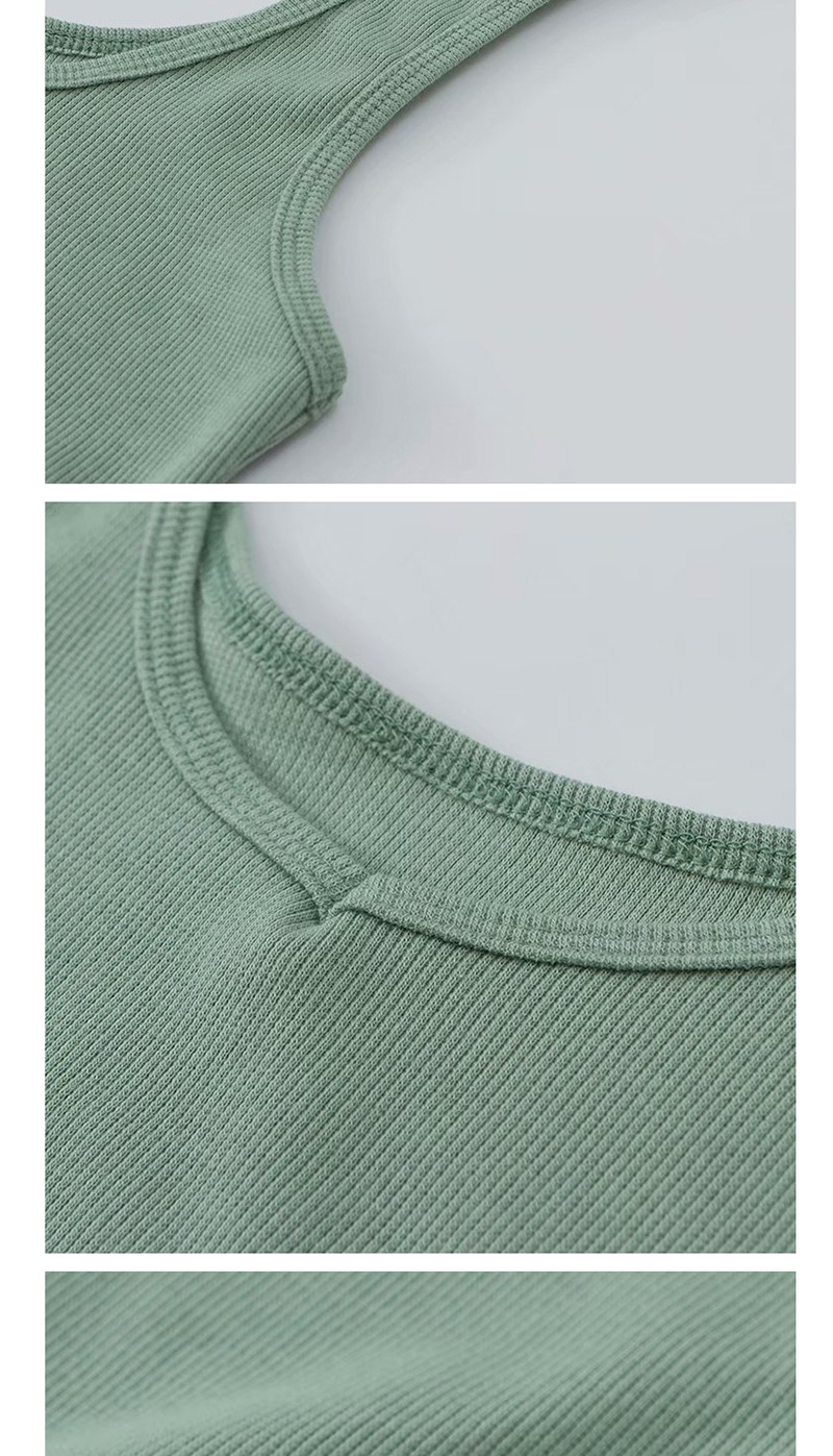 Fashion Khaki I-shaped Slim T-shirt Vest,Tank Tops & Camis