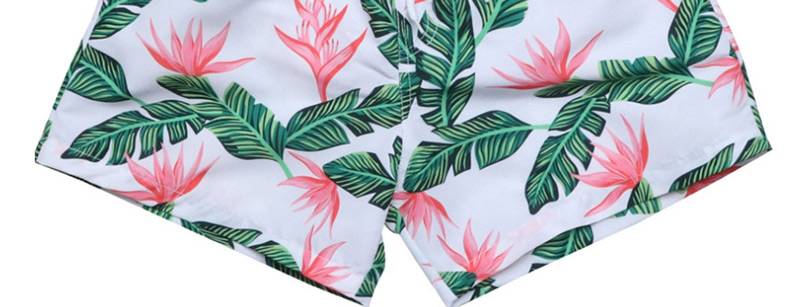 Fashion Green Printed Beach Pants,Kids Swimwear