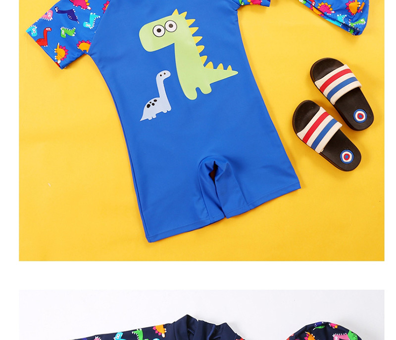 Fashion Royal Blue Dinosaur Monster Children