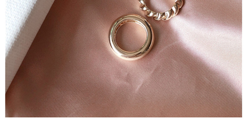 Fashion Silver Set Geometric Circle Wave Ring,Fashion Rings