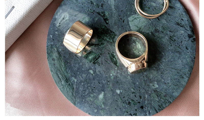 Fashion Golden C Cross Metal Glossy Belt Buckle Ring,Fashion Rings
