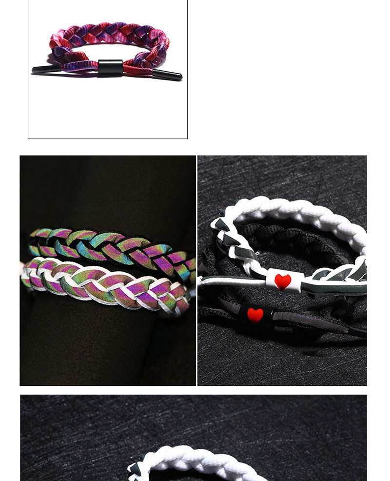 Fashion Love Laser Illusion White Braided Color Hand Rope,Fashion Bracelets