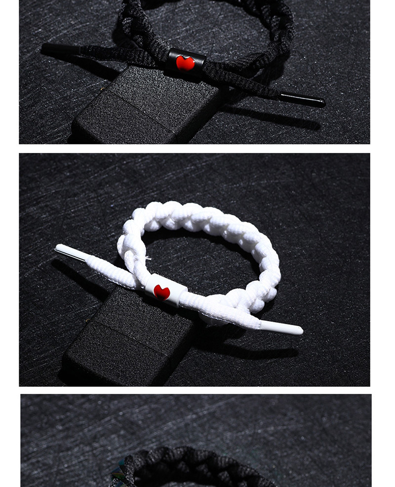 Fashion Love Laser Illusion White Braided Color Hand Rope,Fashion Bracelets