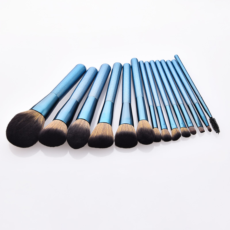 Fashion Sapphire Blue 14 Stick Makeup Brush,Beauty tools