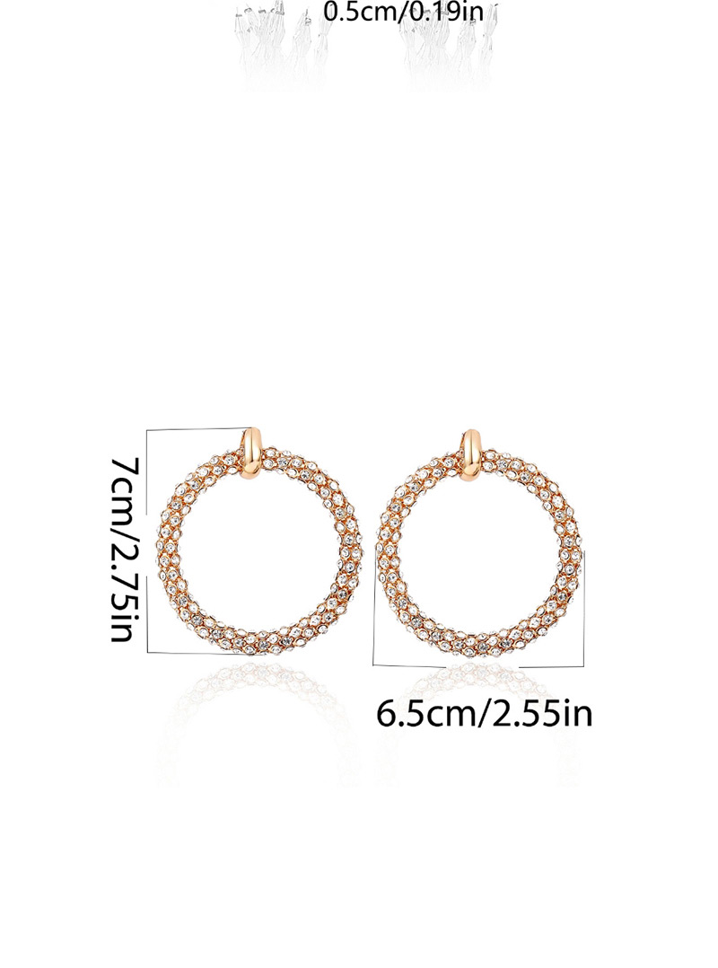 Fashion Transparent White Pentagram Crystal Tassel Stud Earrings,Drop Earrings