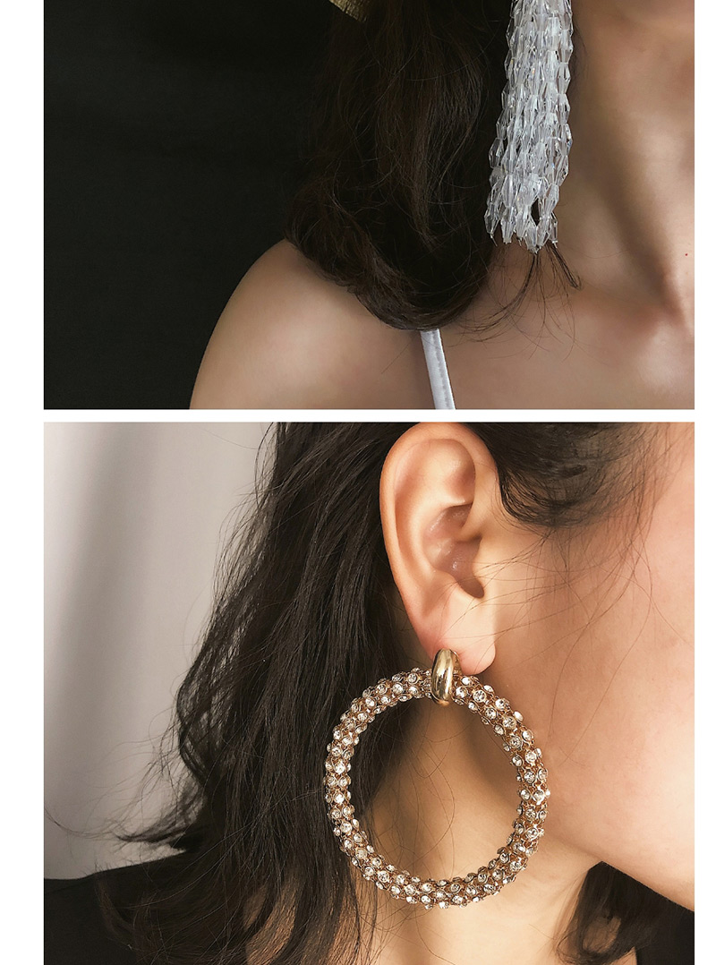 Fashion Gold Diamond Stud Earrings,Stud Earrings