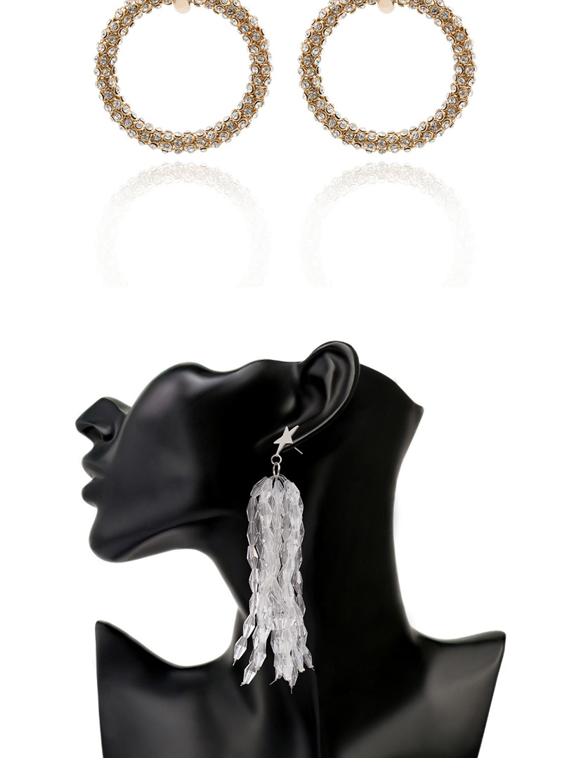 Fashion Gold Diamond Stud Earrings,Stud Earrings